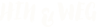 Freigestellte, einfarbige (weiße) Version des Hin & Weg-Logos zur flexiblen Verwendung im Corporate Design.